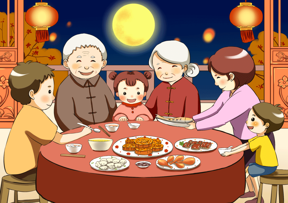 中秋動畫(GIF)祝福圖2